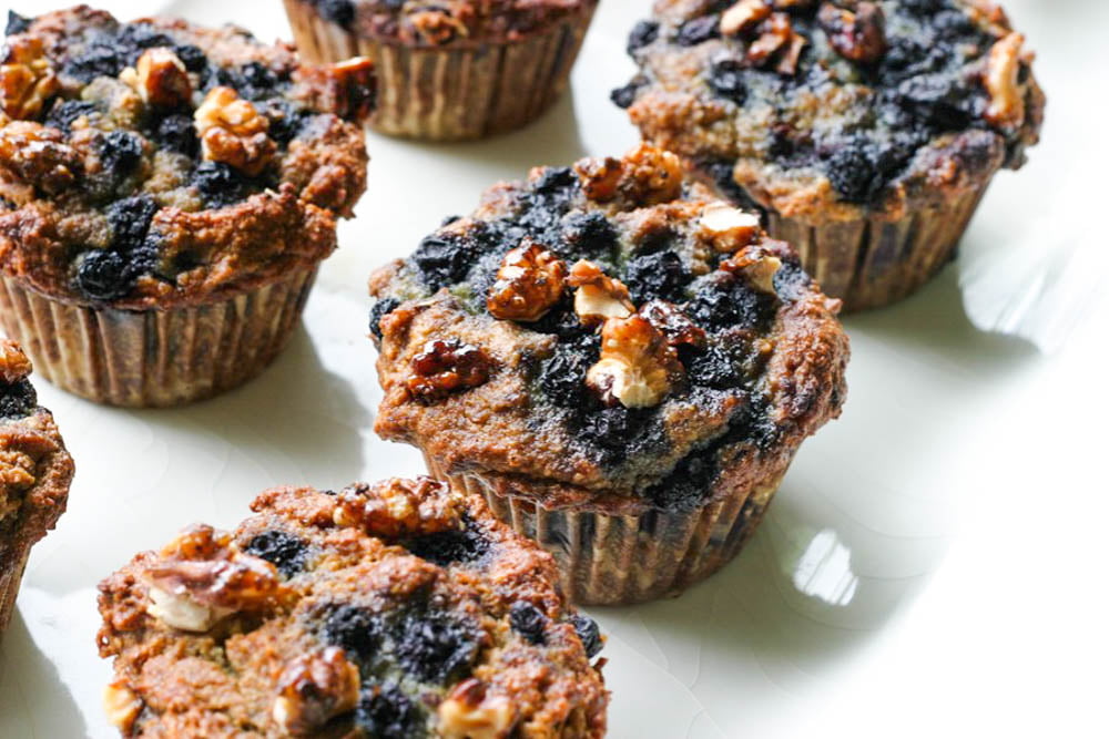 The Best Almond Flour Blueberry Muffins